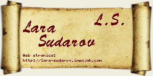 Lara Sudarov vizit kartica